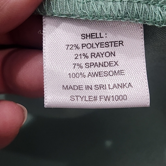 Figs Women Scrub Top M Green Casma Three Pocket Short Sleeve V Neck‎ - Picture 7 of 7